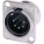 Neutrik NTR-NC5MDL1 - -30 - 80 °C - Must - Hõbedane - UL - UL 94 HB - IEC 61076-2-103 - IP 40 - IEC 68-2-20 (NC5MDL1)
