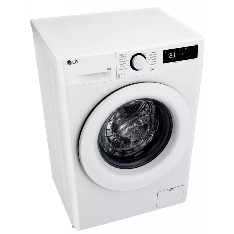 LG | Pesumasin | F2WR508SWW | Energiatõhususe klass A-10% | Eestlaadimine | Pesuvõimsus 8 kg | 1200 p/min | Sügavus 47,5 cm | Laius 60 cm | Ekraan | LED | Aurufunktsioon