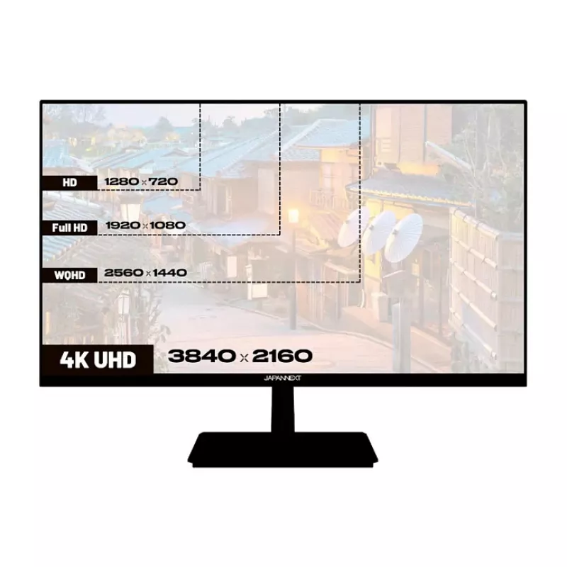 JAPANNEXT 4K UHD monitor 71,1 cm (28 inch) 3840x2160 pikslit, IPS-paneel, 5 ms, 60 Hz, AMD FreeSync, HDMI, DisplayPort (JN-I280UHD60F-P)