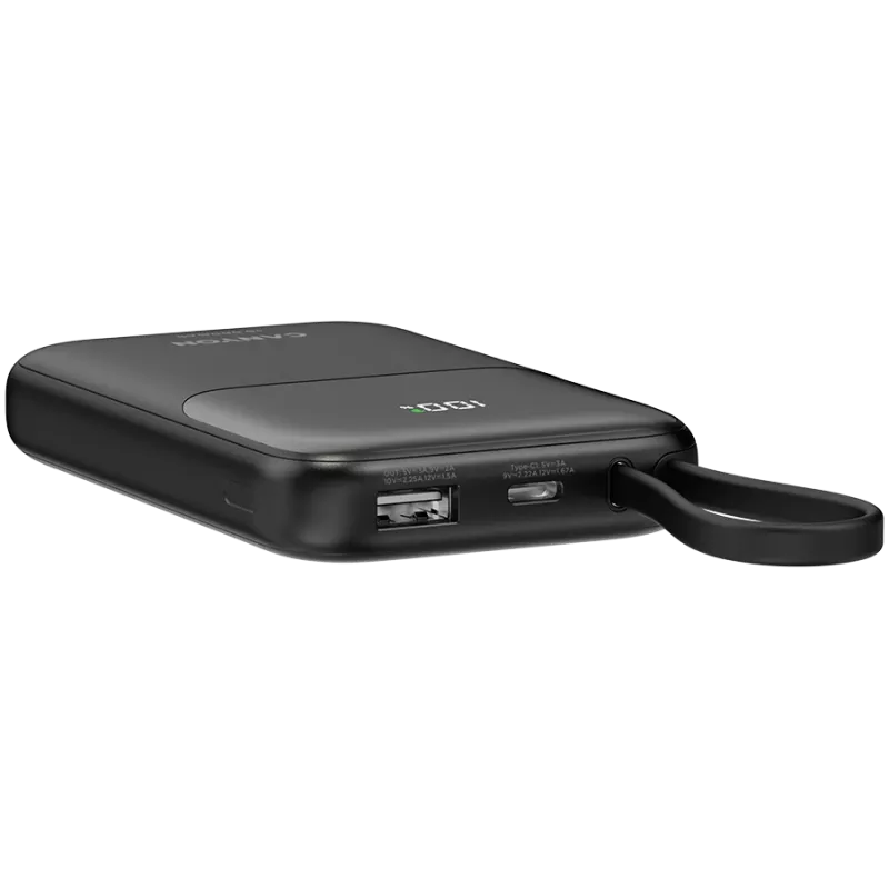 CANYON OnPower 101 sisseehitatud kaabliga 10000 mAh PD22.5W must