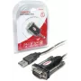 UNITEK Y-105 jadakaabel must 1,5 m USB Type-A DB-9