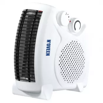 Ventilaatoriga elektrikeris NOVEEN FH06 — 2000 W, 2 võimsustaset, reguleeritav termostaat, valge