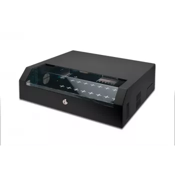 Seinale kinnitatav riiul Digitus DN-19 04U-PB-B
