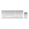 CHERRY DW 8000 klaviatuur Hiir kaasas Kontor RF juhtmevaba QWERTZ Saksa Hõbedane, Valge