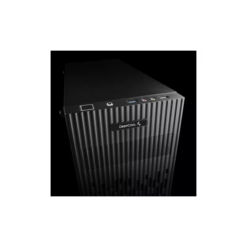 Arvuti korpus DeepCool Matrexx 30 Mini Tower — Micro ATX, karastatud klaas, 3x3.5 tolli / 2x2.5 tolli pesad, GPU kuni 25 cm