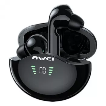 Kõrvaklapid Awei T12P Bluetooth 5.3 TWS mustad