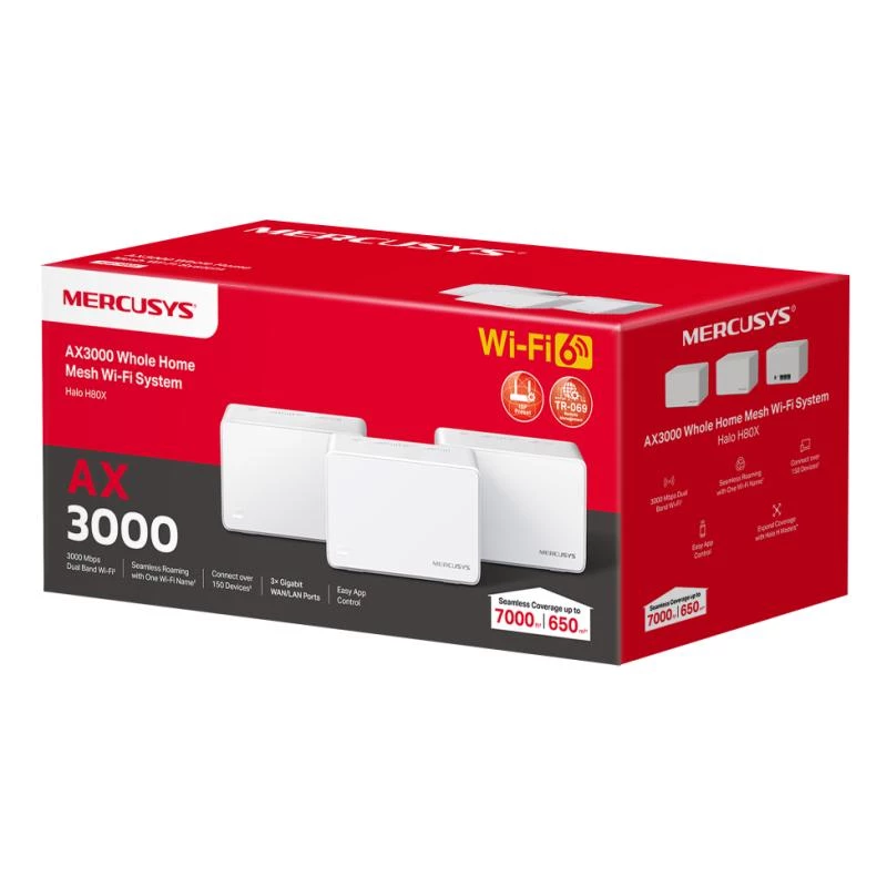 Mesh-süsteem Mercusys Halo H80X (3-pakk)