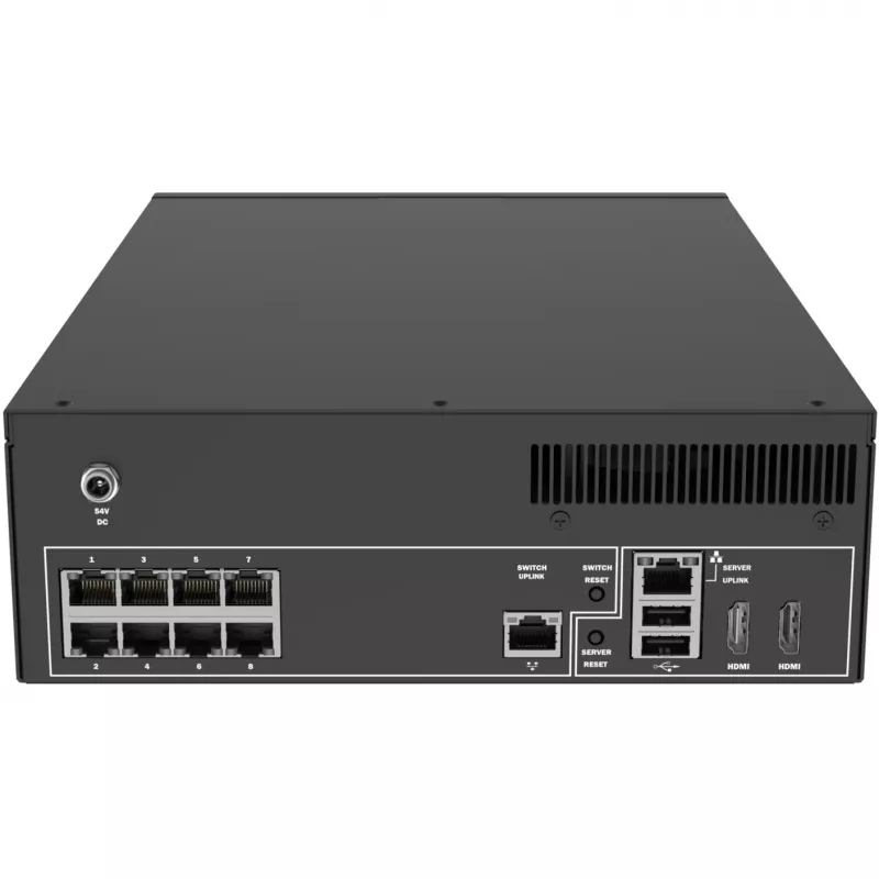 Võrgusalvesti - 8 IP-kanalit - 4 TB HDD - PoE-lüliti - HDMI - USB 3.2