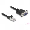 Võrgukaabel DELOCK 64351 — Cat5e S/UTP (STP), RJ‑45 kuni RJ‑45, 1 m, must