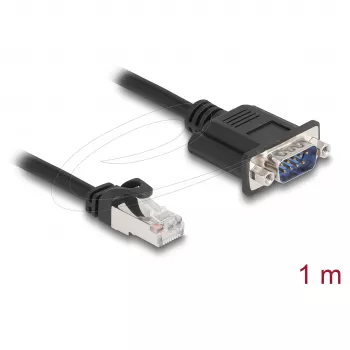 Võrgukaabel DELOCK 64351 — Cat5e S/UTP (STP), RJ‑45 kuni RJ‑45, 1 m, must