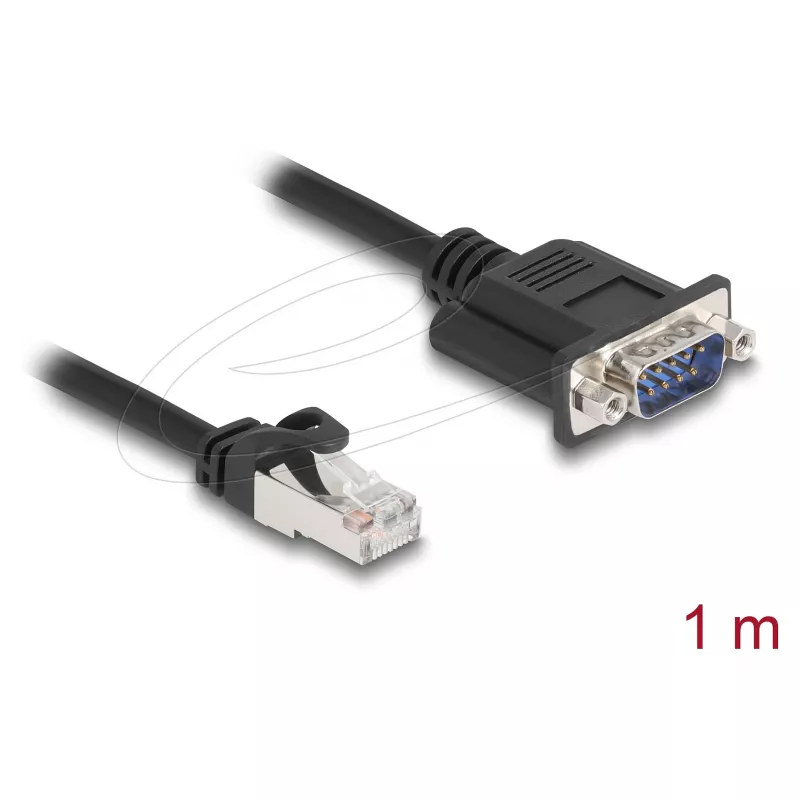 Võrgukaabel DELOCK 64351 — Cat5e S/UTP (STP), RJ‑45 kuni RJ‑45, 1 m, must