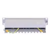 Patch-paneel LANBERG PPF6-9012-S, 12 pordiga, metallist, hall, 1U, 215×130×44,5 mm