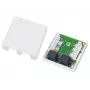 Juhtmepistik Alantec GN002 2×RJ45 emane-emane valge sirge plastik
