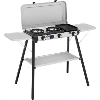 Camping Kitchen 2 Multi Cook Plus, gaasipliit Hall, 2 keedutsooni 2x 1,8 kW + grillplaat 0,9 kW, mudel 2025