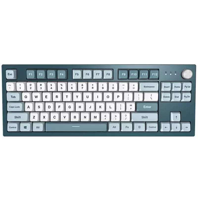Montech MKey TKL klaviatuur mänguritele USB tumehall, helesinine, valge