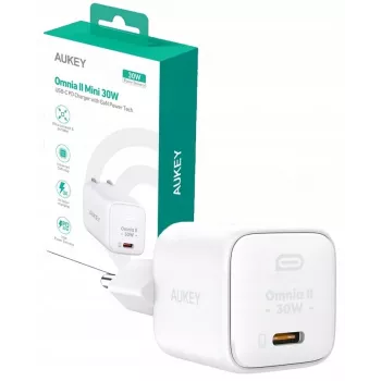 Seinalaadija PA-B1L Valge Omnia II Mini 1xUSB-C PowerDelivery 30W 5A