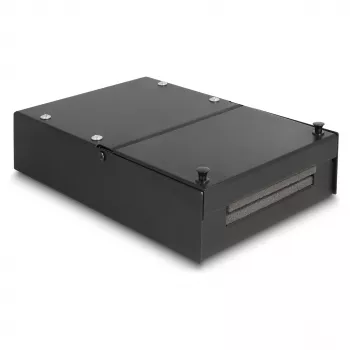 Jaotuskarp DeLOCK 66235 4 porti must metall