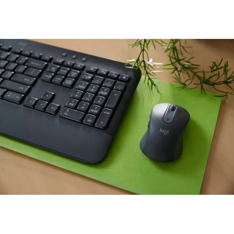 Logitech Signature MK650 for Business - klaviatuuri- ja hiirekomplekt - juhtmevaba - 2,4 GHz, Bluetooth LE - QWERTY - hispaania - grafiit