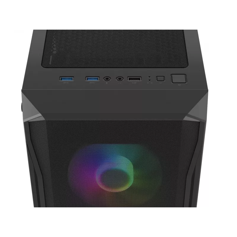 Korpus Fury Shobo SH4F RGB aknaga 4 ventilaatoriga MIDI arvuti PC