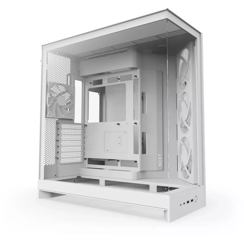 PC korpus NZXT H9 Flow RGB Midi Tower valge