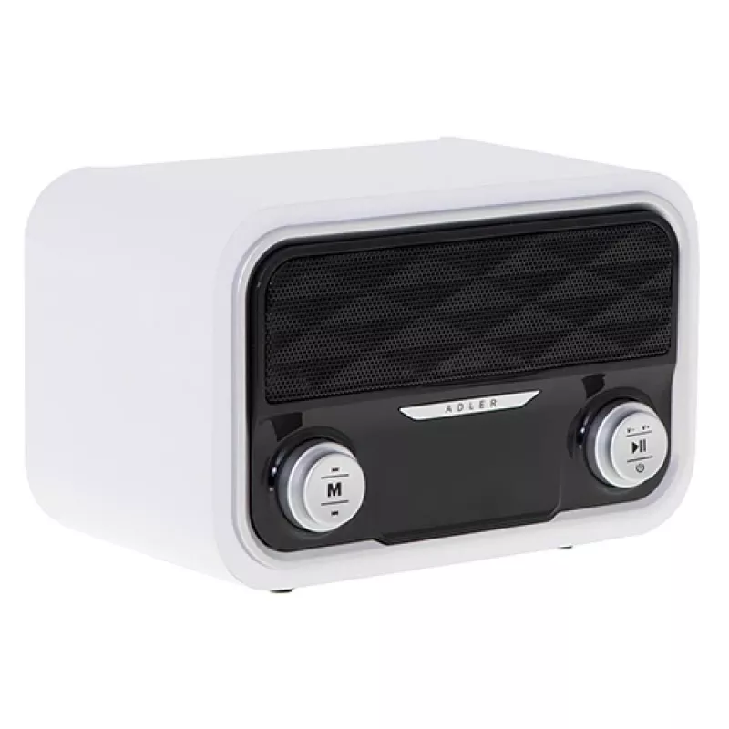 Kaasaskantav raadio Adler AD 1185 — FM, Bluetooth 4.0, MP3, SD-kaart, AUX, 1800 mAh aku, LCD-ekraan, micro-USB laadimine