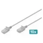 patch-kaabel DIGITUS CAT6 U-UTP õhuke, 5 m, hall — pakis 10 tk