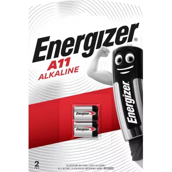 Ühekordne liitium-silindepatarei Energizer A11/E11A 6V 2 tk – hõbedane, blister