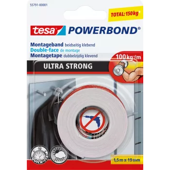 Kahepoolne teip Tesa Powerbond Ultra Strong 55791-00001-00