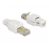 Juhtmepistik DeLOCK 86415 RJ-45 valge