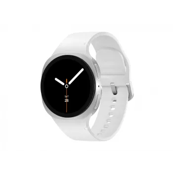 Samsung Galaxy Watch 8 3,3 cm (1,3 tolli) AMOLED 40 mm Digitaalne 438 x 438 pikslit Puuteekraan 4G Hõbe Wi-Fi GPS (satelliit)