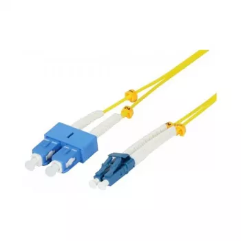 Synergy 21 LWL-2-Faser-Patchk. 10mtr.LC-SC 9/125um OS2 AD 2mm flexible Knickschutztülle - Single- bzw. Monomode-Faser - 10 m