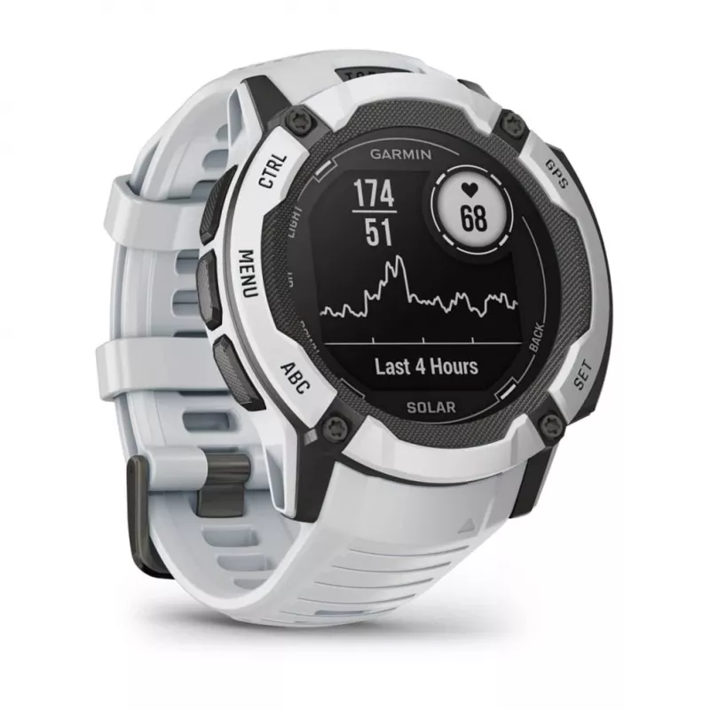 Garmin Instinct 2X Solar 2.79 cm (1.1) MIP 50 mm digitaalne 176 x 176 pikslit puuteekraan valge GPS (satelliit)