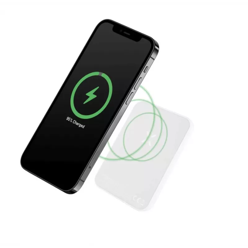 Kaasaskantav akupank FIXED FIXZENM-6-WH — 6000 mAh, USB-C kiirlaadimine, valge