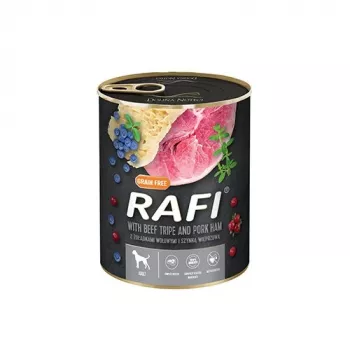 Dolina Noteci Rafi Dog märgtoit koertele veisemaoga ja singiga, 800 g