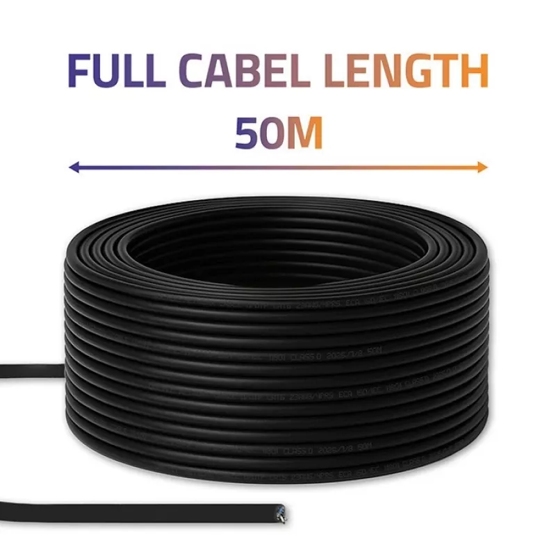 Etherneti patch-kaabel QOLTEC CAT6 UTP, 50 m, must