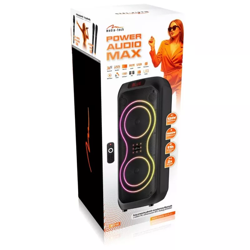 Suur kaasaskantav kõlar POWER AUDIO MAX MT3185
