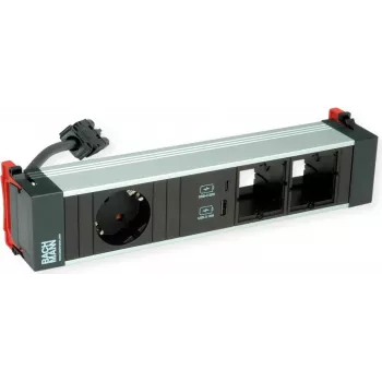 Power Frame Bachmann 916.0572 Medium toitemoodul 1x CEE7/7 2x CM 1x USB