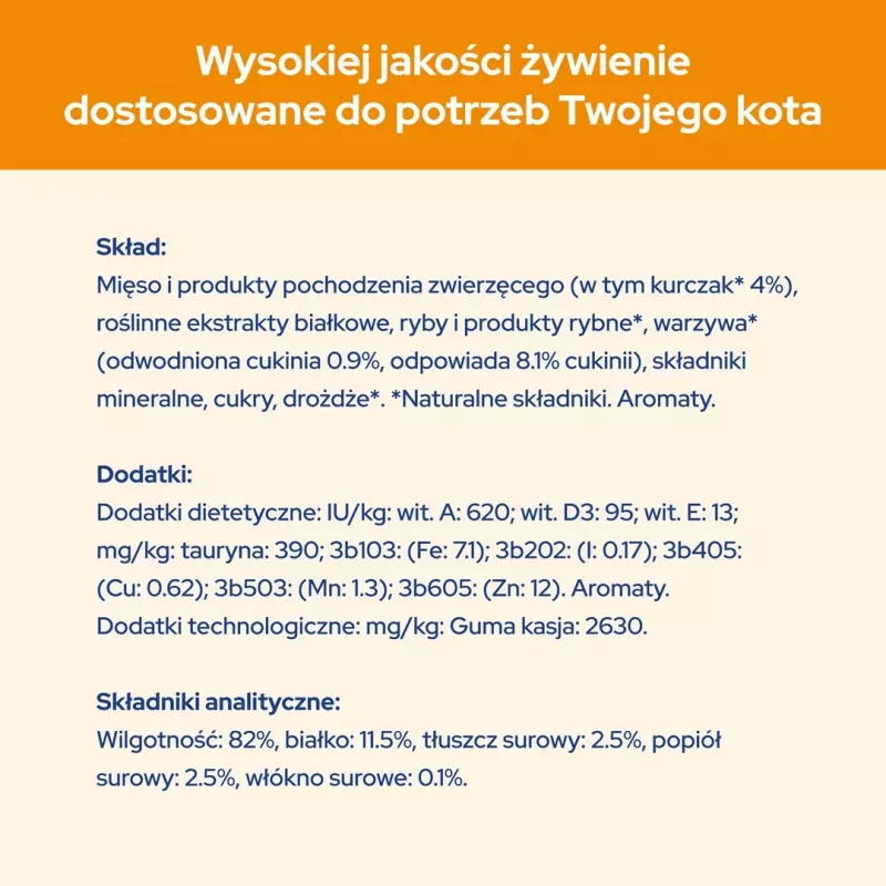 Märg kassitoit Purina Nestlé Adult 1+ 10×85 g — kana, 11,5% valku, 82% niiskust