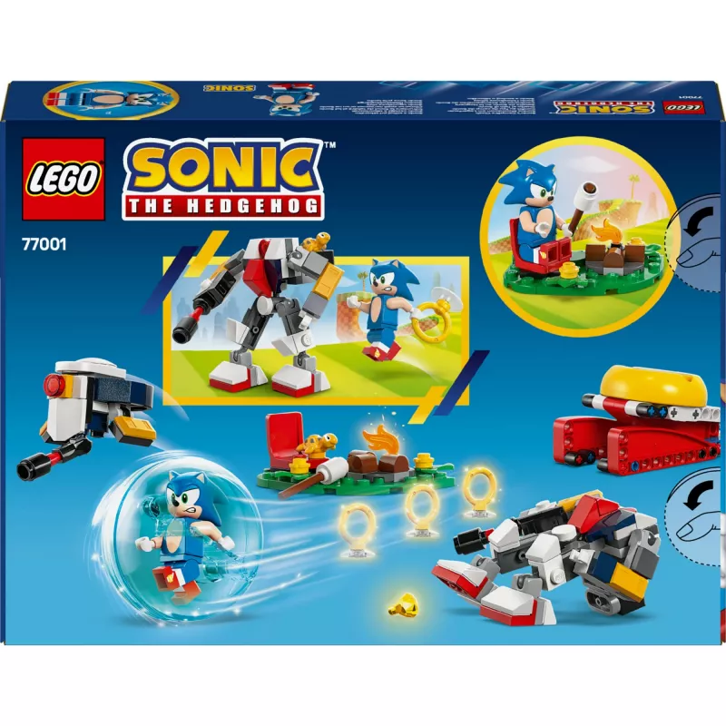 Konstruktor LEGO Sonic the Hedgehog 77001 Lõkketule vastasseisu mängukomplekt, 177 osa, 1 minifiguur, vanusele 7+