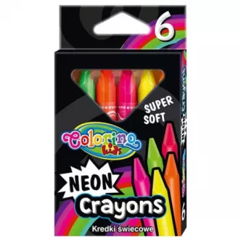 Colorino Kids Neon Crayons 6 värvi