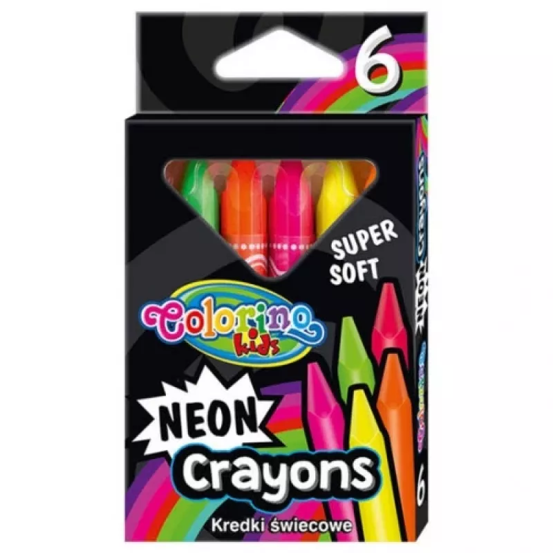 Colorino Kids Neon Crayons 6 värvi