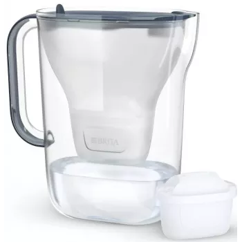 BRITA veefiltri kann Style Essential grafiithall koos 4 MAXTRA Pro filtriga, 2,4 L paak, 1,4 L filtreeritud vett