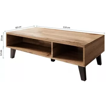Cama Kohvilaud NORD 110cm wotani tamm/antratsiit