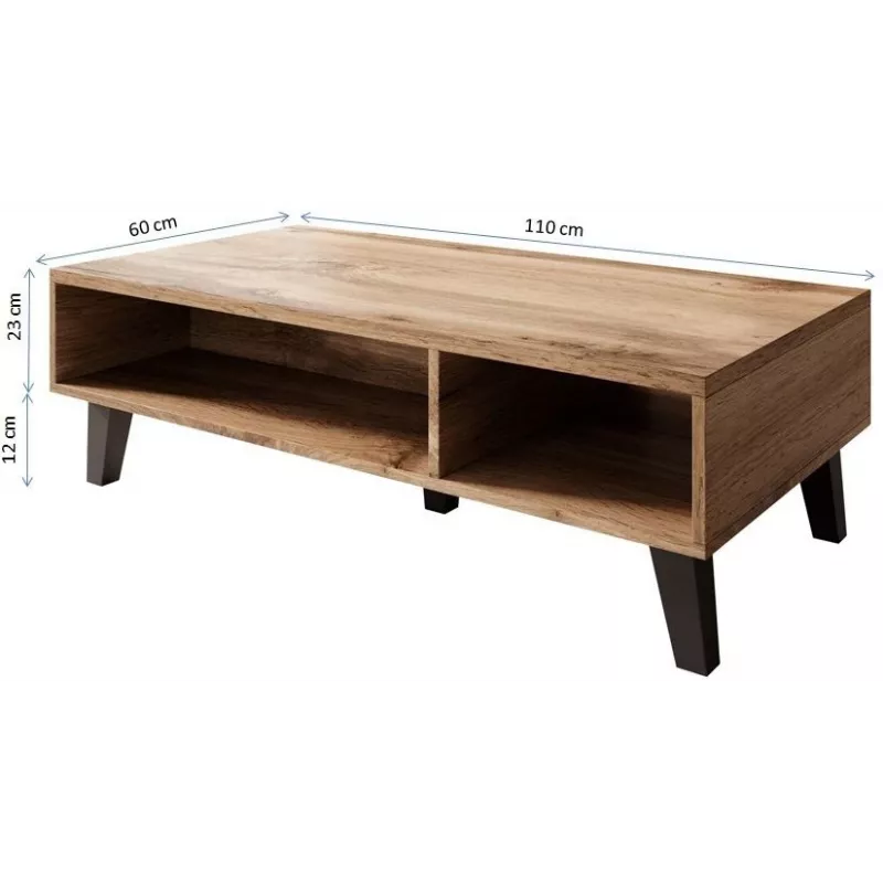 Cama Kohvilaud NORD 110cm wotani tamm/antratsiit