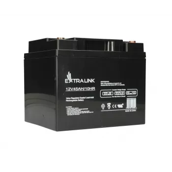 UPS-aku Extralink Accumulator AGM 12V 45Ah — suletud pliiaku (VRLA), 1 tk, must