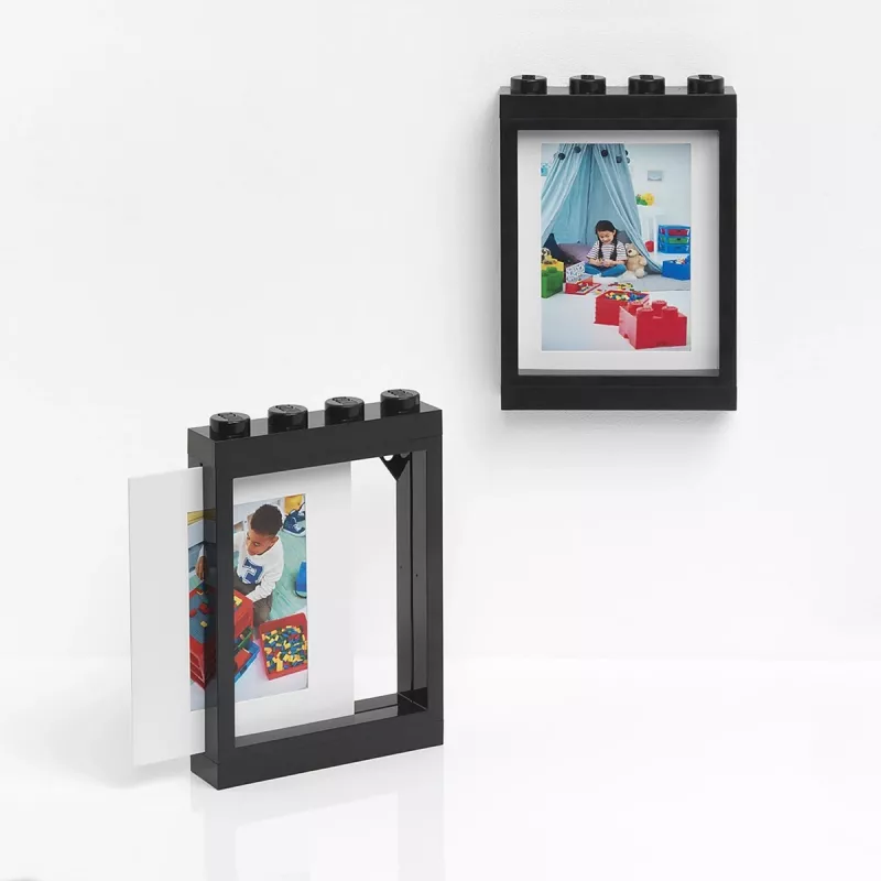 Room Copenhagen LEGO pildiraam Must — ühildub LEGO minifiguuride vitriiniga