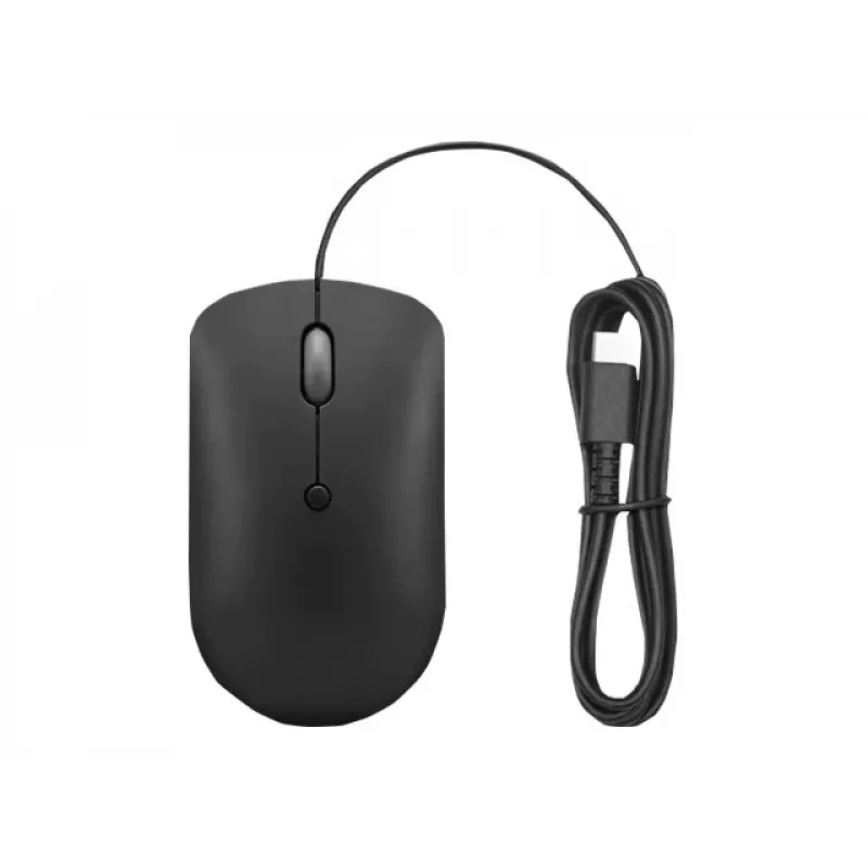 Juhtmega optiline hiir Lenovo GY51D20875 USB USB-C, mõlemakäeline, 2400 DPI, 4 nuppu, must