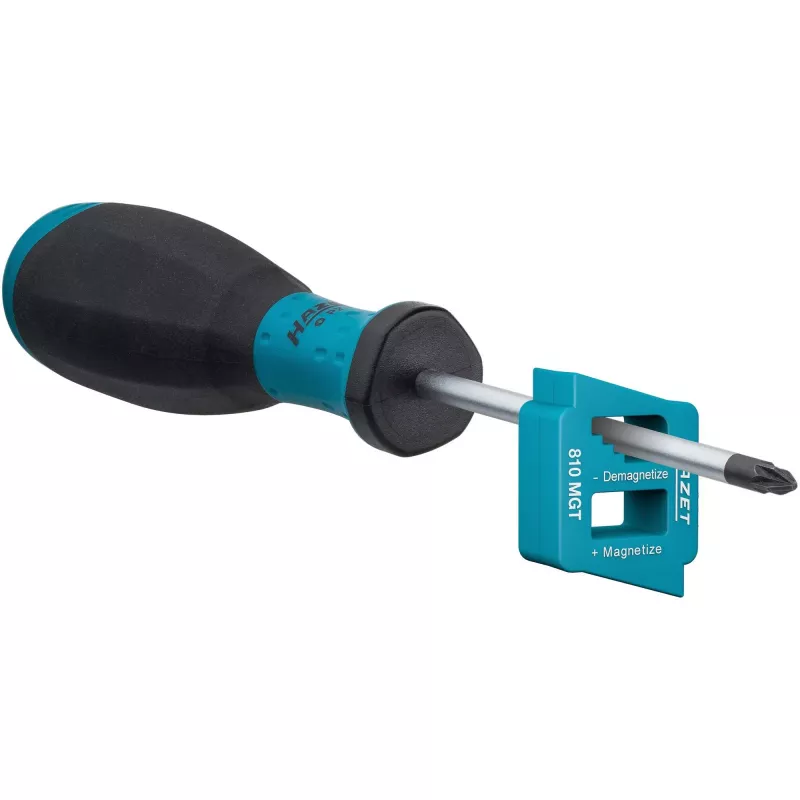 Hazet magnetiseerija/demagnetiseerija 810MGT — kompaktne käsitööriist otste magnetiseerimiseks ja demagnetiseerimiseks
