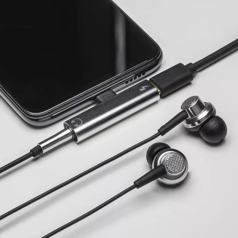 AKYGA AK-AD-71 Adapter USB-C isane USB-C emasele + 3,5 mm pistik, DAC