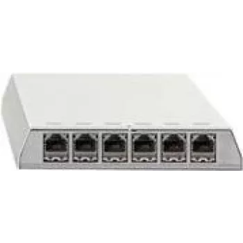 Patch-paneel Rutenbeck PP-Cat.6A iso-6 Ap rw varjestatud 6x RJ-45